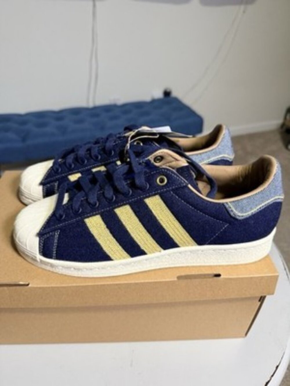 Adidas Superstar Denim Oat Size 8.5M
